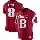 Arkansas Razorbacks 8 Tevin Mitchel Red College Football Jersey Dzhi,baseball caps,new era cap wholesale,wholesale hats